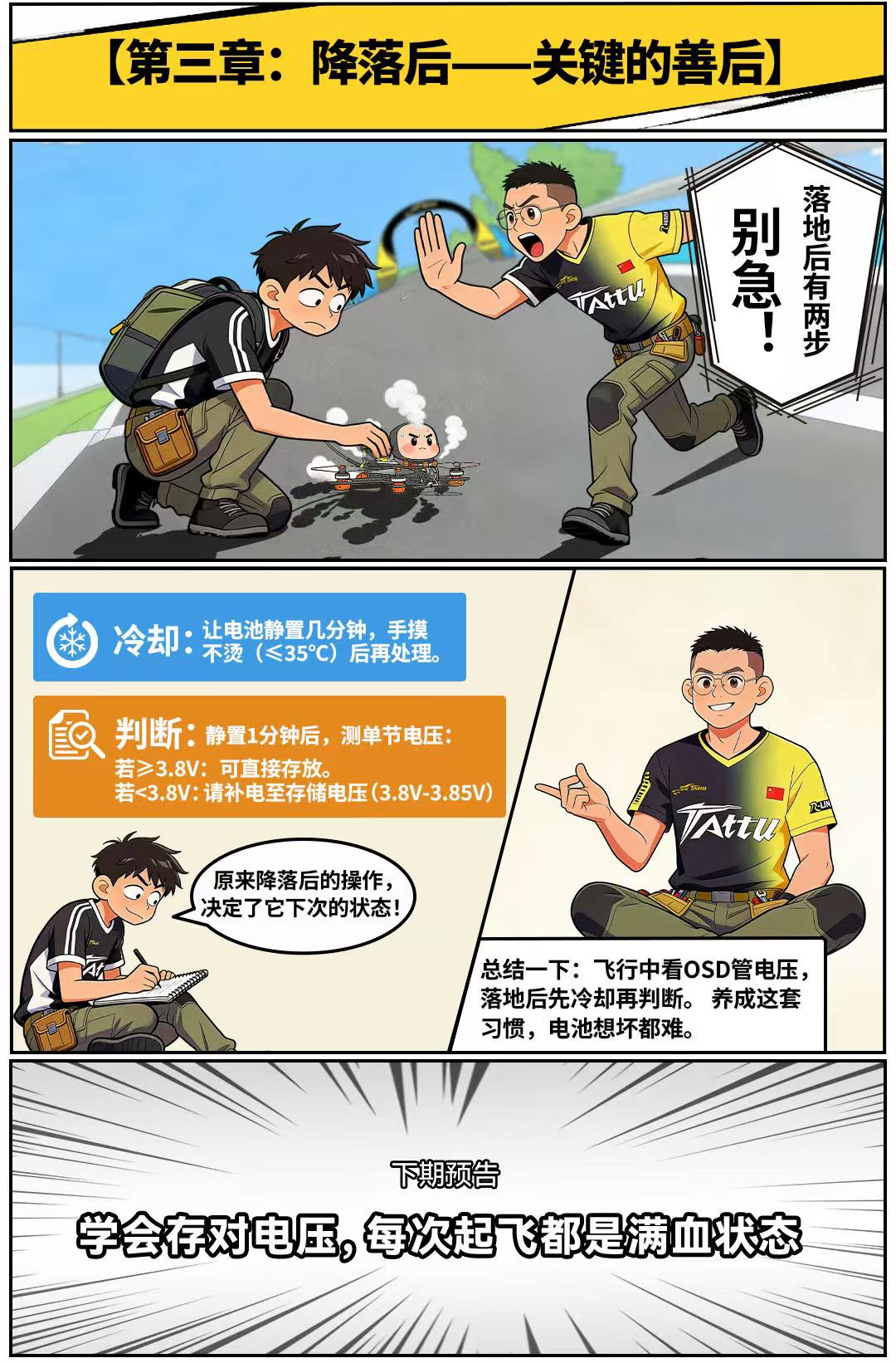 降落后 關(guān)鍵的善后 降落后 關(guān)鍵的善后